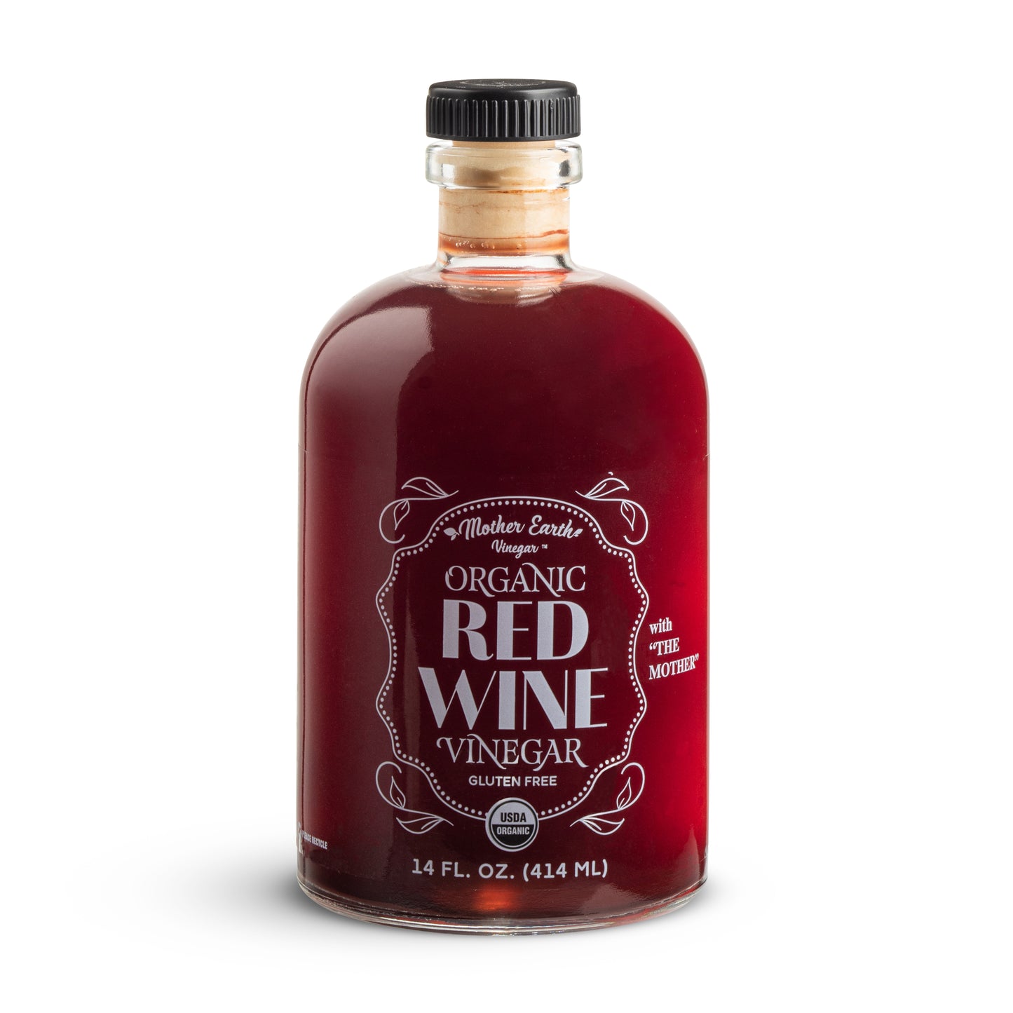 MOTHER EARTH ORGANIC RED WINE VINEGAR WITH POUR SPOUT 14OZ