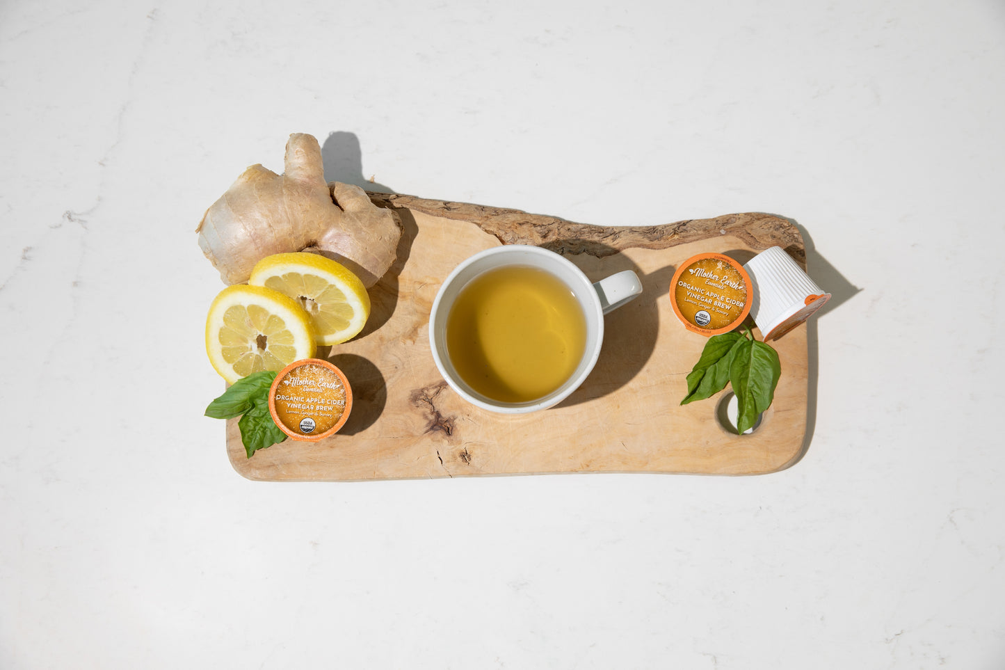 SNAPPY GINGER LEMON SAVORY ~ ORGANIC SUPERFOOD TEA PODS