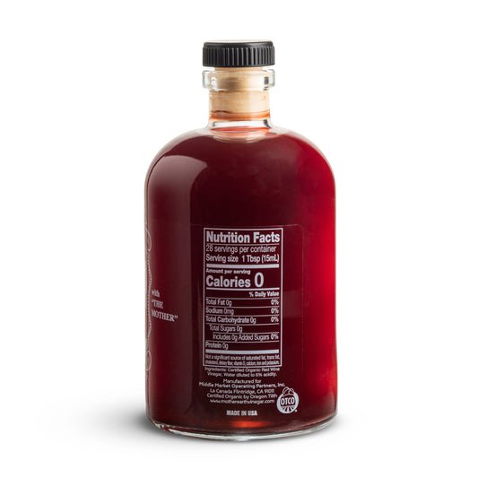 MOTHER EARTH ORGANIC RED WINE VINEGAR WITH POUR SPOUT 14OZ