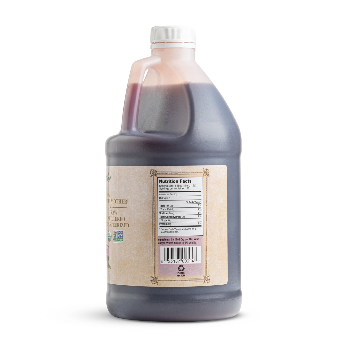 MOTHER EARTH ORGANIC RED WINE VINEGAR 64OZ.